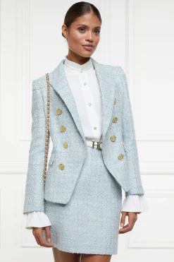 Regency Skirt (Sky Blue Boucle)