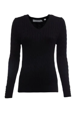Seattle V-Neck Knit (Black)