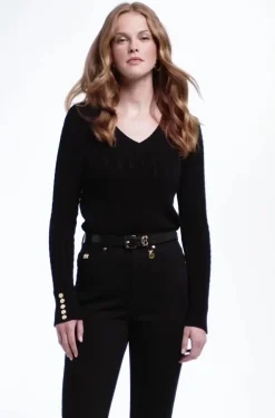 Seattle V-Neck Knit (Black)
