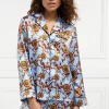 Silk Pyjama Shirt (Sky Blue)