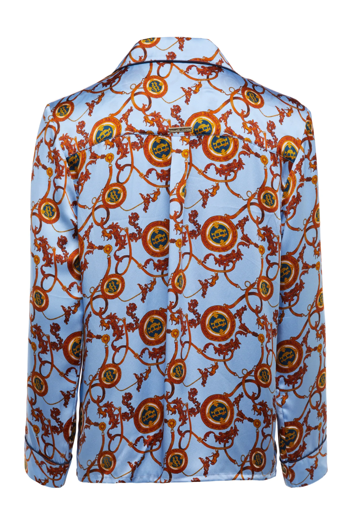 Silk Pyjama Shirt (Sky Blue)