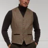 St James Waistcoat (Clarence Check Forest)