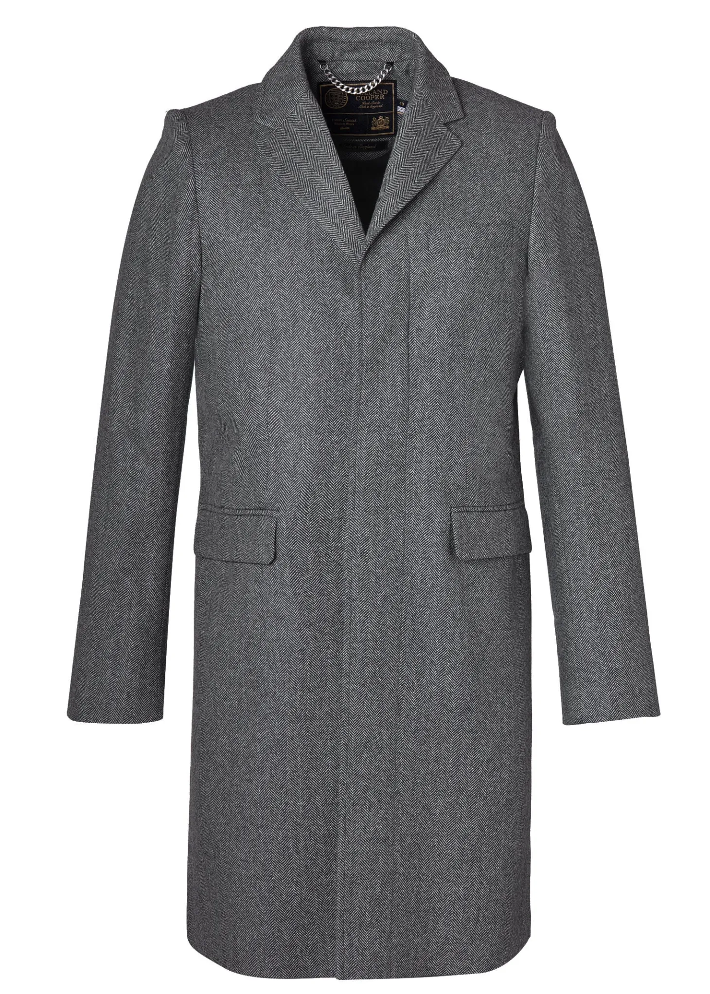 The Cheltenham Coat (Mono Herringbone)