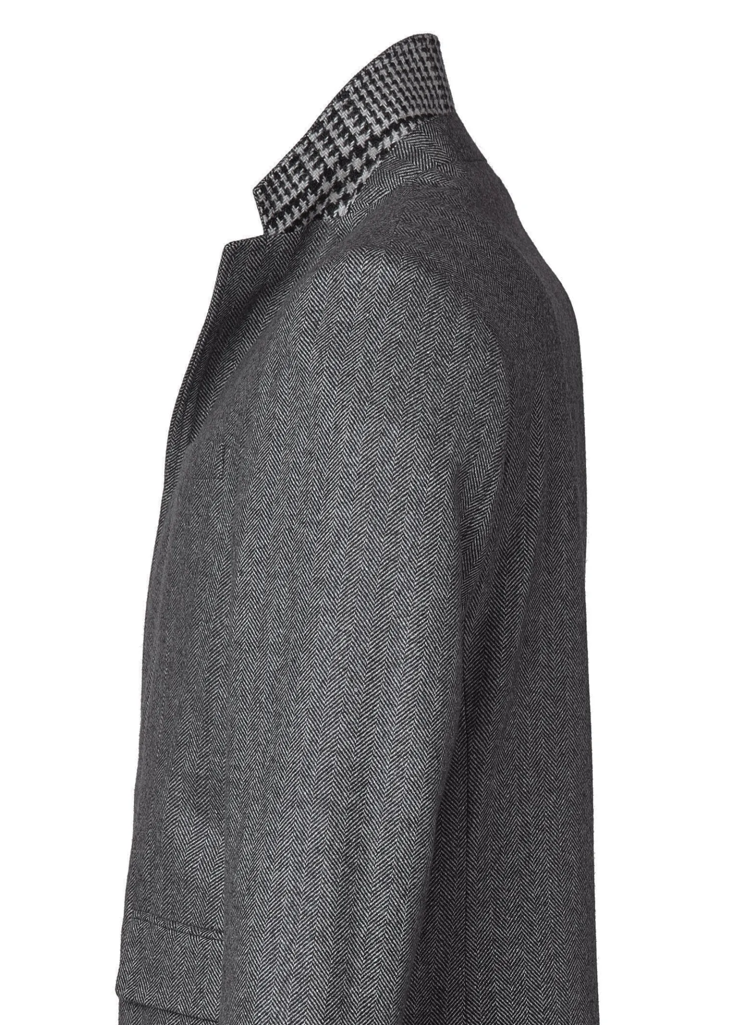 The Cheltenham Coat (Mono Herringbone)