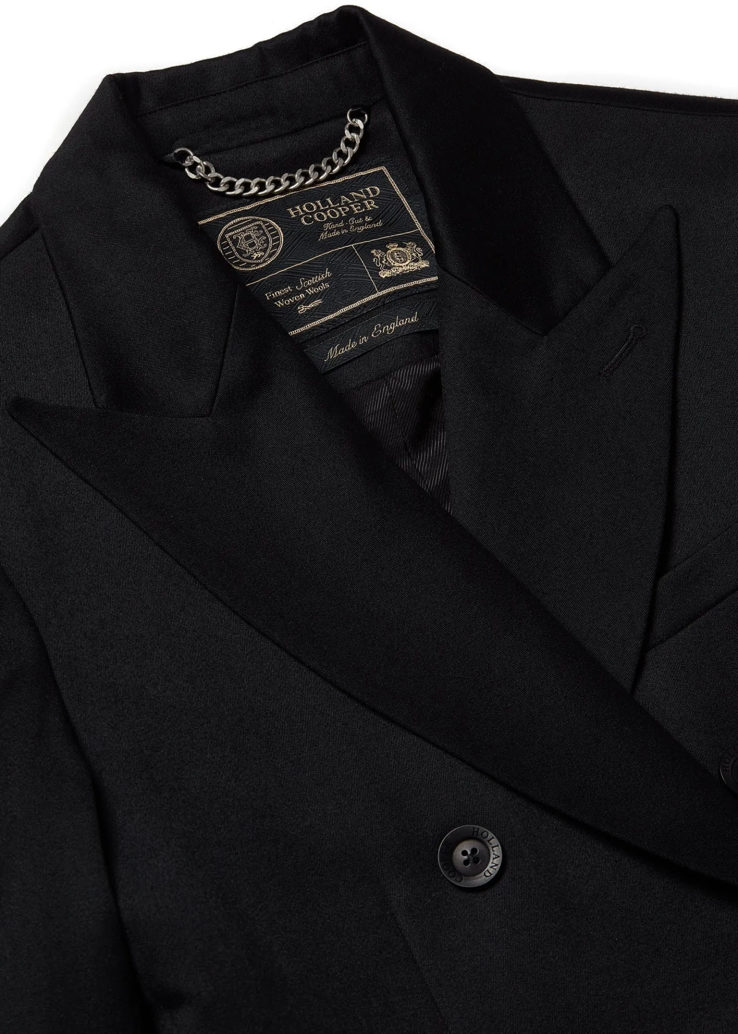 The Double Breasted Blazer (Black Barathea)