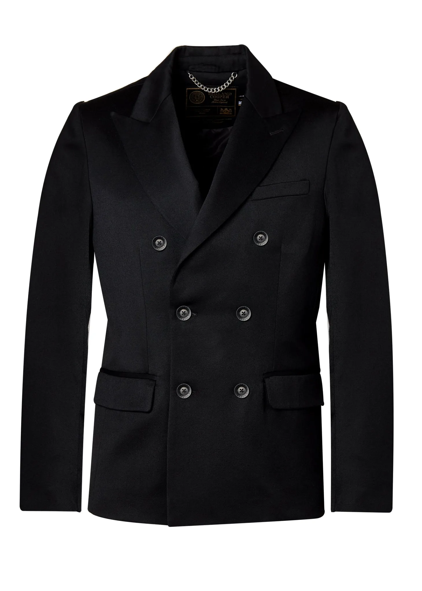 The Double Breasted Blazer (Black Barathea)