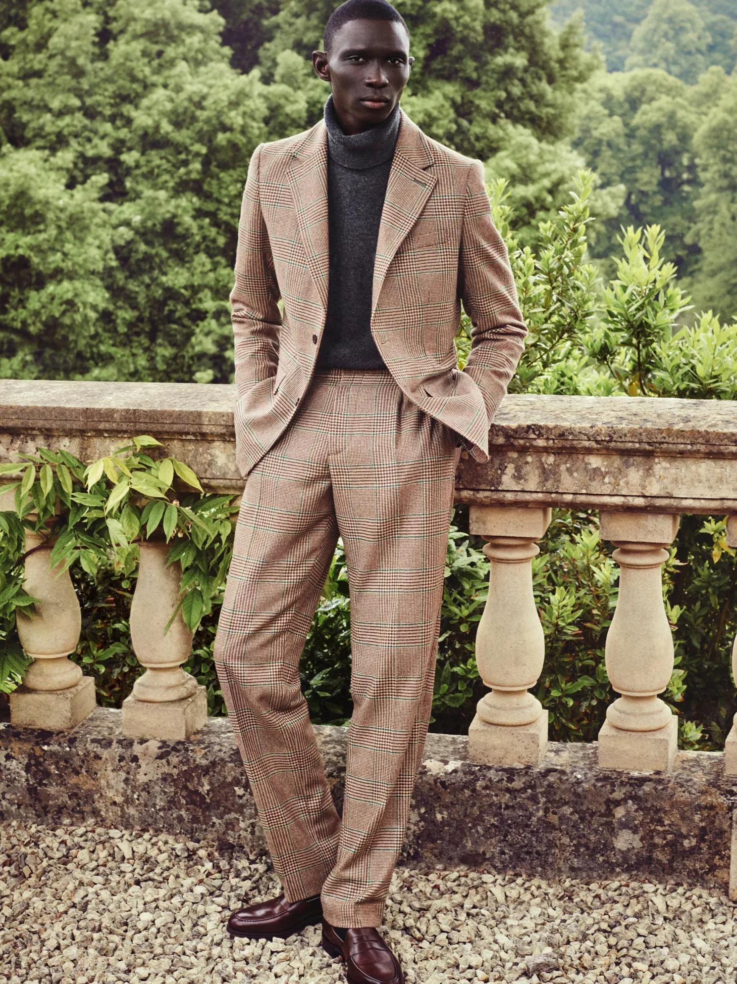 The Single Breasted Blazer (Clarence Check Forest)