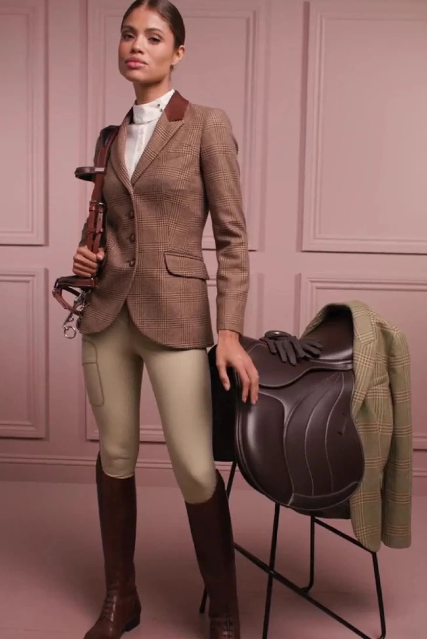 Tweed Riding Jacket (Tawny Brown)