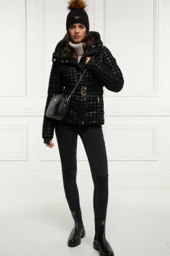 Vermont Puffer Jacket (Mono Houndstooth)