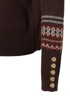 Whistler Roll Neck Knit (Chocolate)