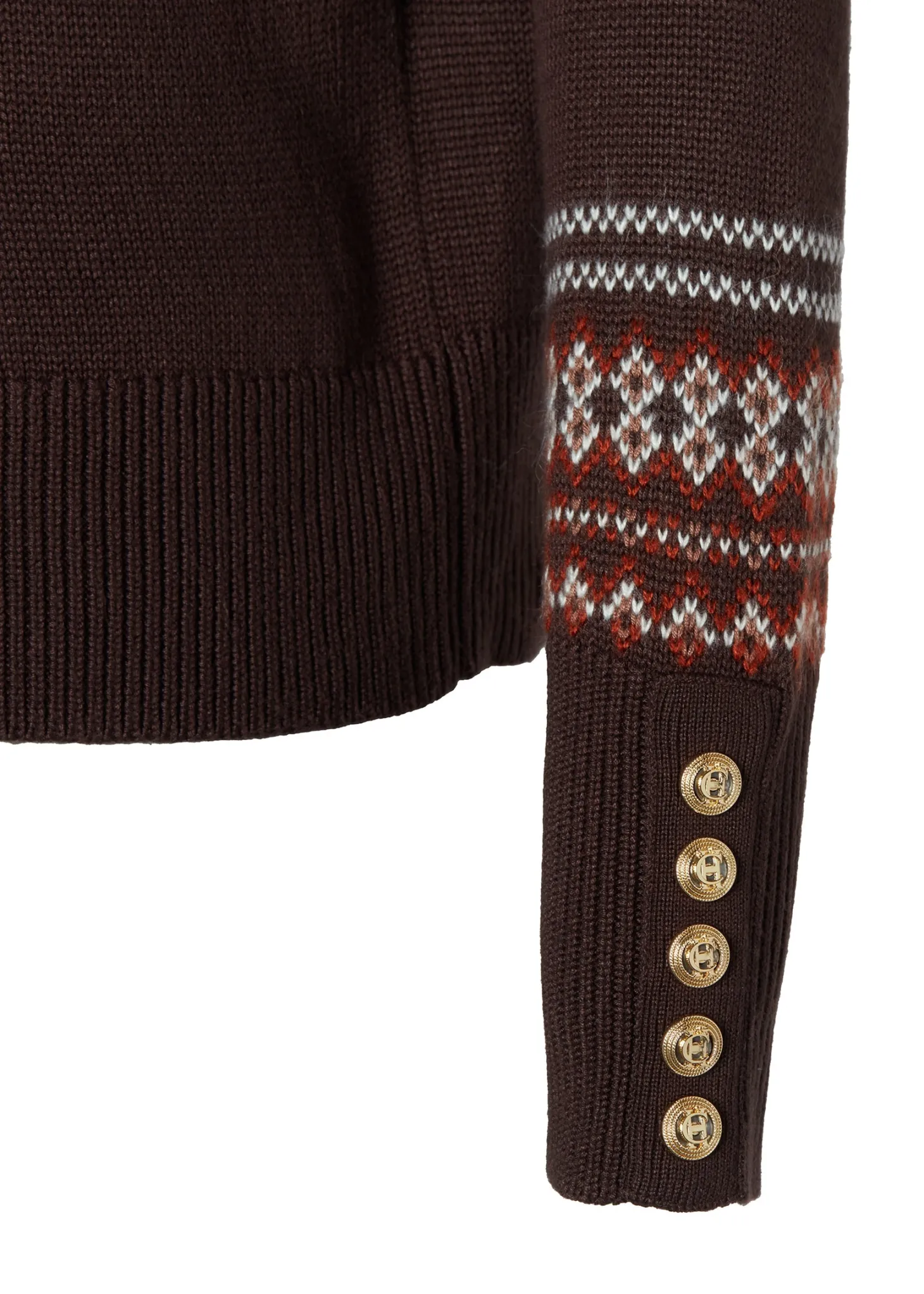 Whistler Roll Neck Knit (Chocolate)