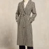 Wrap Coat (Large Scale Houndstooth)