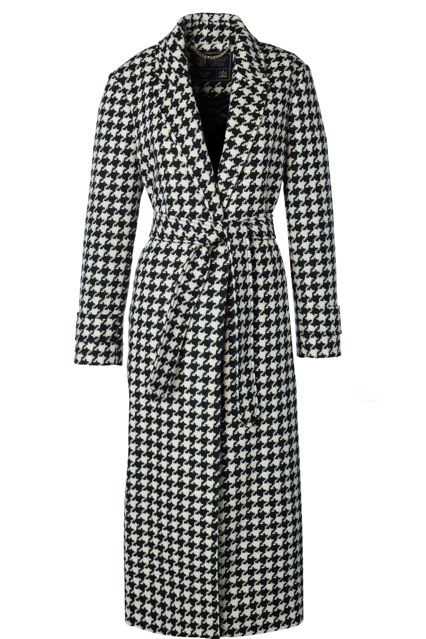 Wrap Coat (Large Scale Houndstooth)