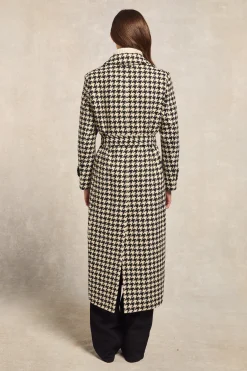 Wrap Coat (Large Scale Houndstooth)
