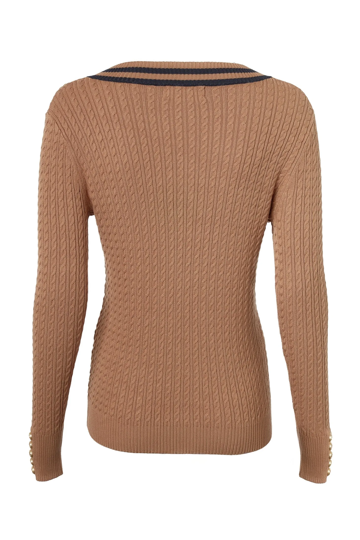 Zoe Knit (Dark Camel Marl)