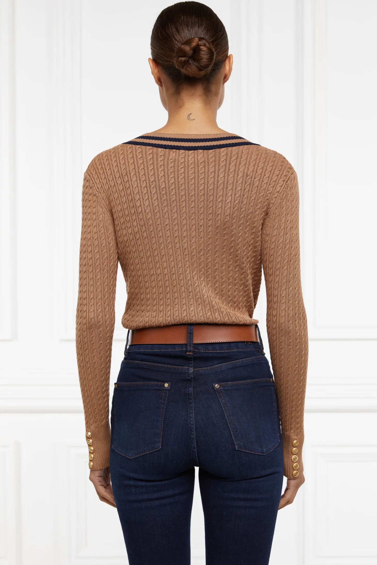 Zoe Knit (Dark Camel Marl)